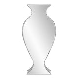 Beveled Mirrored Panel Curvy Tall Vase - Homeroots - Flyclothing LLC