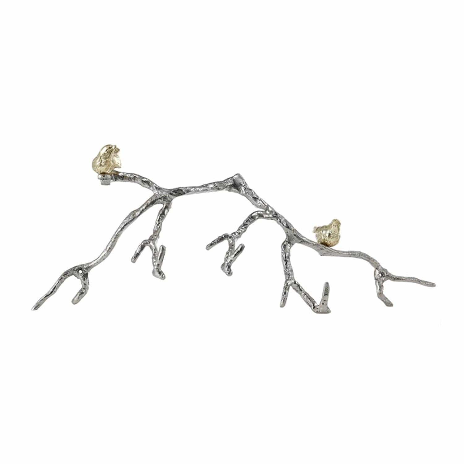 Silver and Gold Bird and Branch Wall Decor - Homeroots