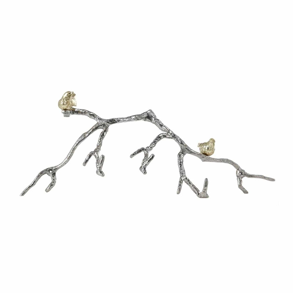 Silver and Gold Bird and Branch Wall Decor - Homeroots