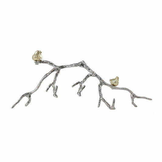 Silver and Gold Bird and Branch Wall Decor - Homeroots