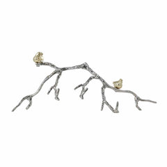 Silver and Gold Bird and Branch Wall Decor - Homeroots