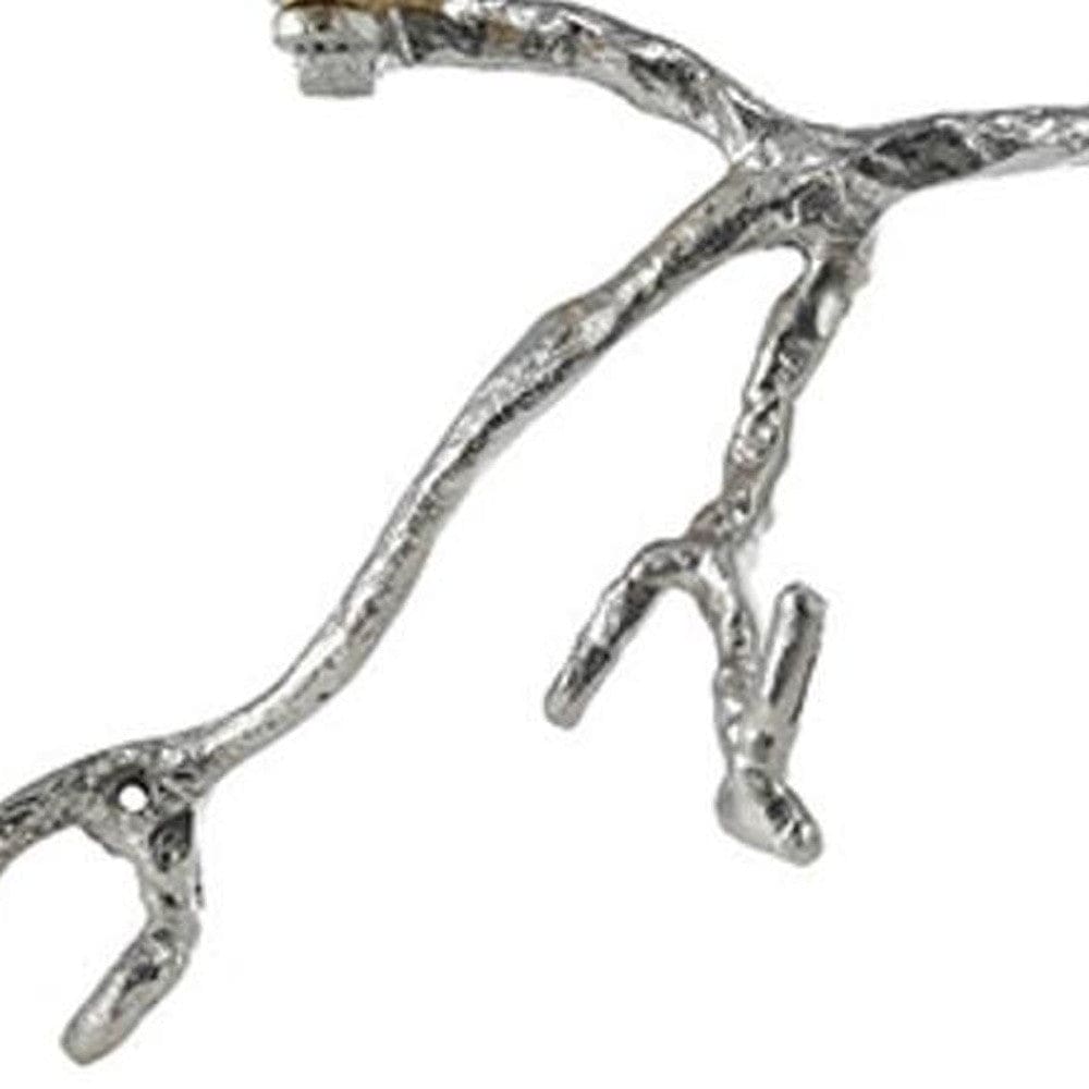 Silver and Gold Bird and Branch Wall Decor - Homeroots