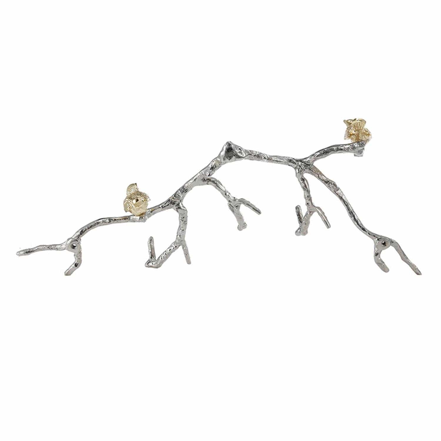 Silver and Gold Bird and Branch Wall Decor - Homeroots