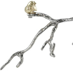 Silver and Gold Bird and Branch Wall Decor - Homeroots