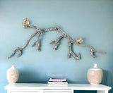 Silver and Gold Bird and Branch Wall Decor - Homeroots
