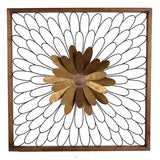 Rustic Black and Bronze 3D Floral Bloom Wall Art - Homeroots
