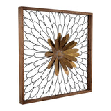 Rustic Black and Bronze 3D Floral Bloom Wall Art - Homeroots