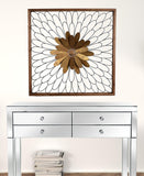 Rustic Black and Bronze 3D Floral Bloom Wall Art - Homeroots