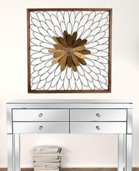 Rustic Black and Bronze 3D Floral Bloom Wall Art - Homeroots