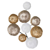 Retro Modern 24" Metallic Metal Wall Art - Homeroots - Flyclothing LLC