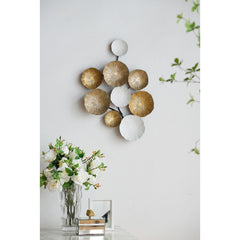 Retro Modern 24" Metallic Metal Wall Art - Homeroots