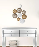 Retro Modern 24" Metallic Metal Wall Art - Homeroots