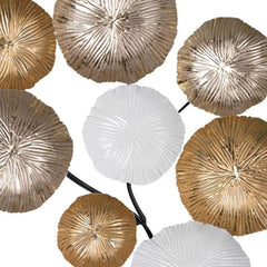 Retro Modern 24" Metallic Metal Wall Art - Homeroots