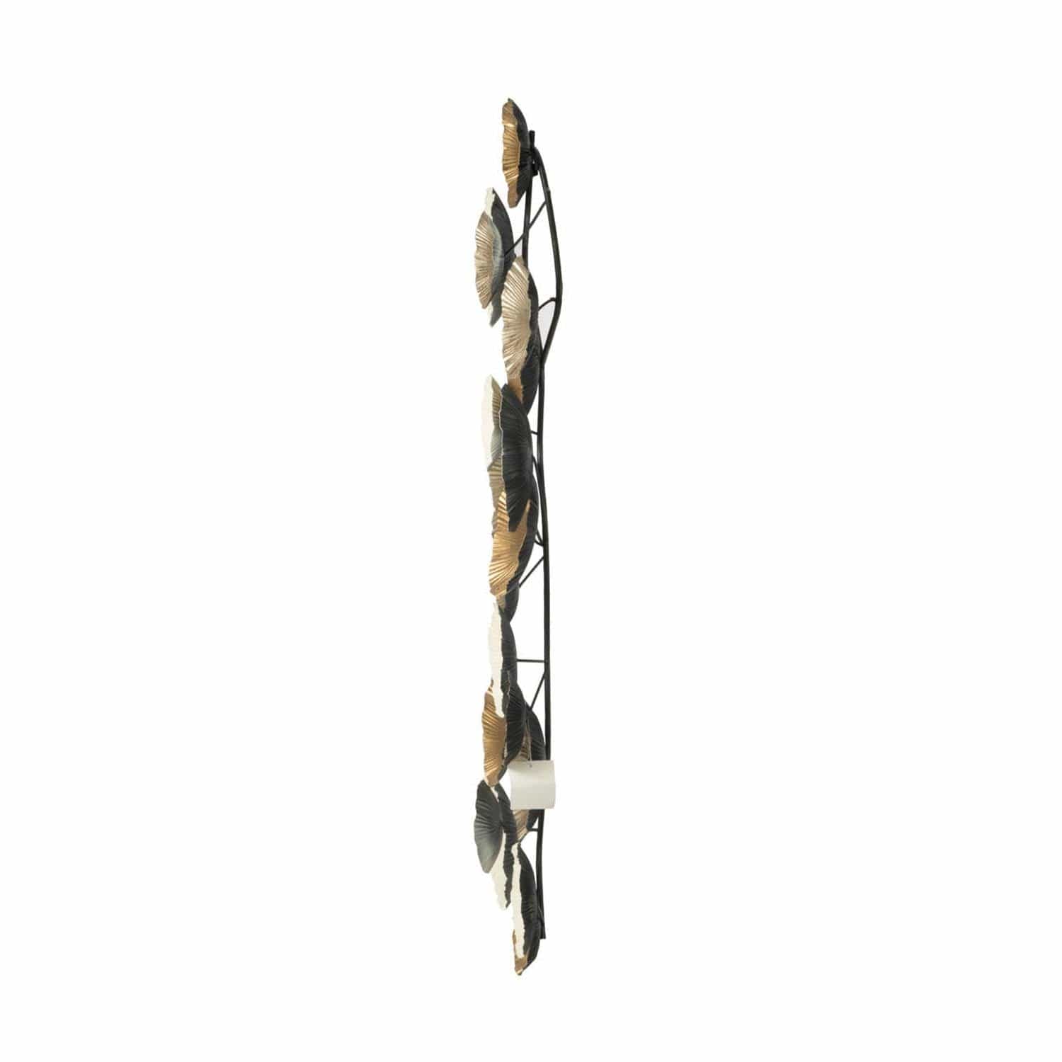 Retro Modern 39" Metallic Metal Wall Art - Homeroots