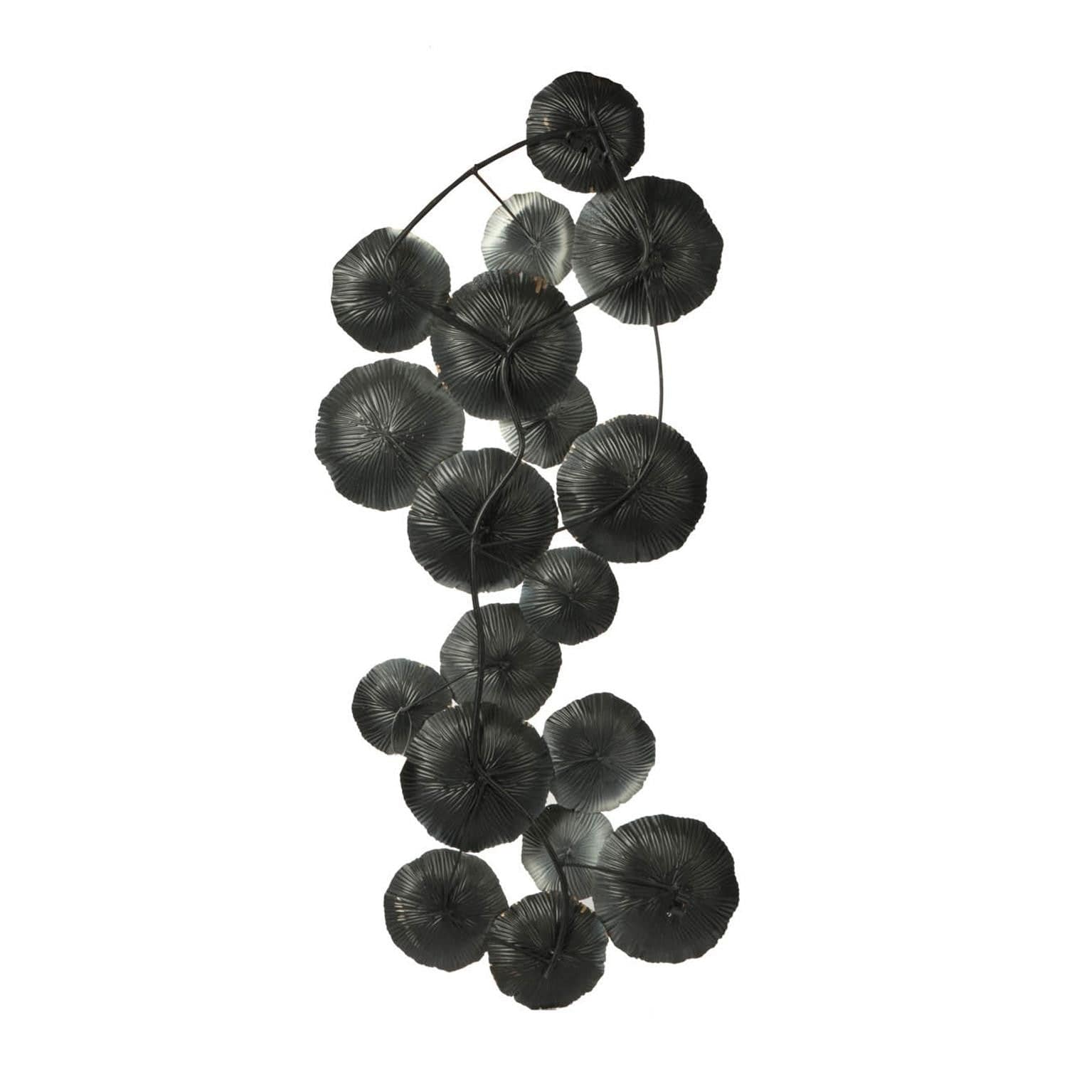 Retro Modern 39" Metallic and White Metal Wall Art - Homeroots