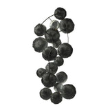 Retro Modern 39" Metallic and White Metal Wall Art - Homeroots