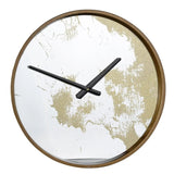 Gold Dust 14" Modern Round Wall Clock - Homeroots