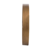 2" Round Gold And White Wood Analog Wall Clock - Homeroots
