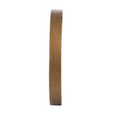 2" Round Gold Wood Analog Wall Clock - Homeroots