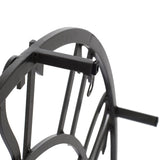 Round Decorative Gear Iron Wall Clock - Homeroots