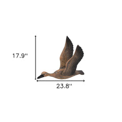 Set of Three Flying Geese Carved Wood 3D Wall Art - Homeroots