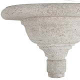 Torch Shaped Cement Wall Shelf - Homeroots