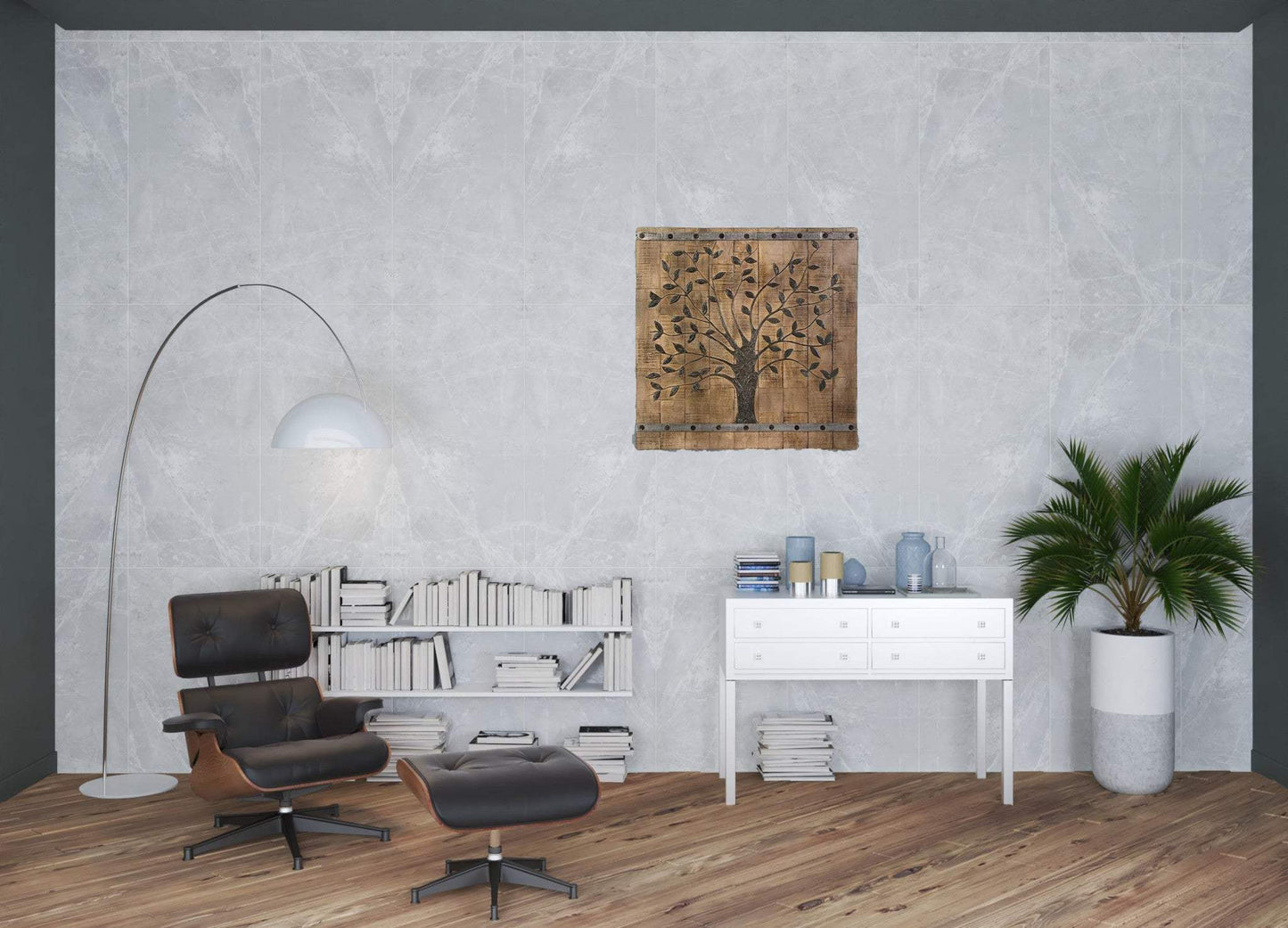Rustic Brown Barn Door Tree of Life Wall Art - Homeroots - Flyclothing LLC