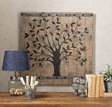 Rustic Brown Barn Door Tree of Life Wall Art - Homeroots - Flyclothing LLC