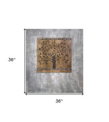Rustic Brown Barn Door Tree of Life Wall Art - Homeroots - Flyclothing LLC