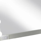 28" White Wood Framed Accent Mirror - Homeroots - Flyclothing LLC