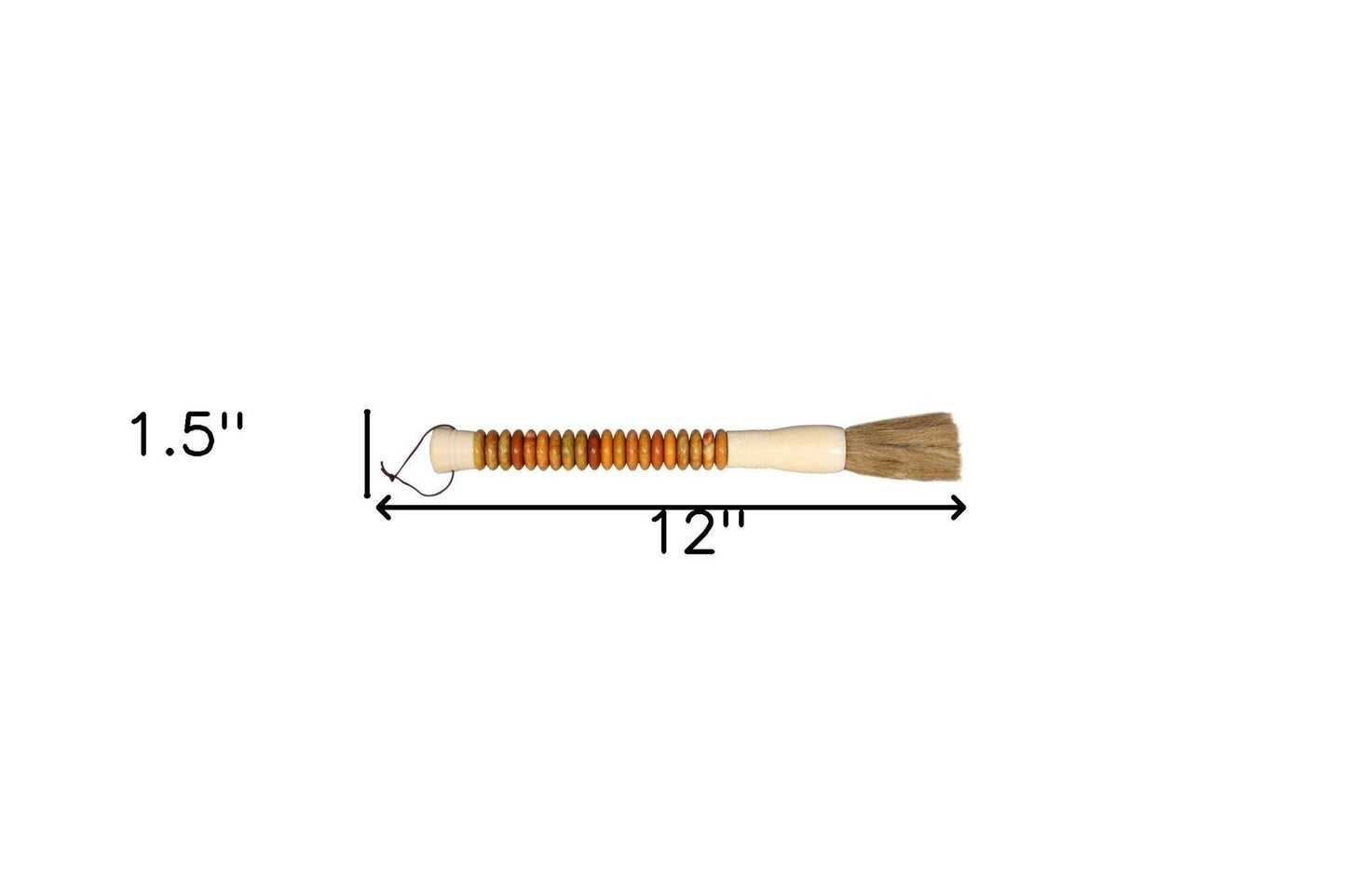 Yellow And Brown Jade Abacus Disc Decorative Calligraphy Brush - Homeroots - Flyclothing LLC
