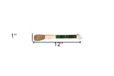 Green Jade Abacus Disc Decorative Calligraphy Brush - Homeroots - Flyclothing LLC