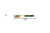 Green Jade Abacus Disc Decorative Calligraphy Brush - Homeroots