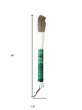 Light Green Jade Abacus Disc Decorative Calligraphy Brush - Homeroots - Flyclothing LLC