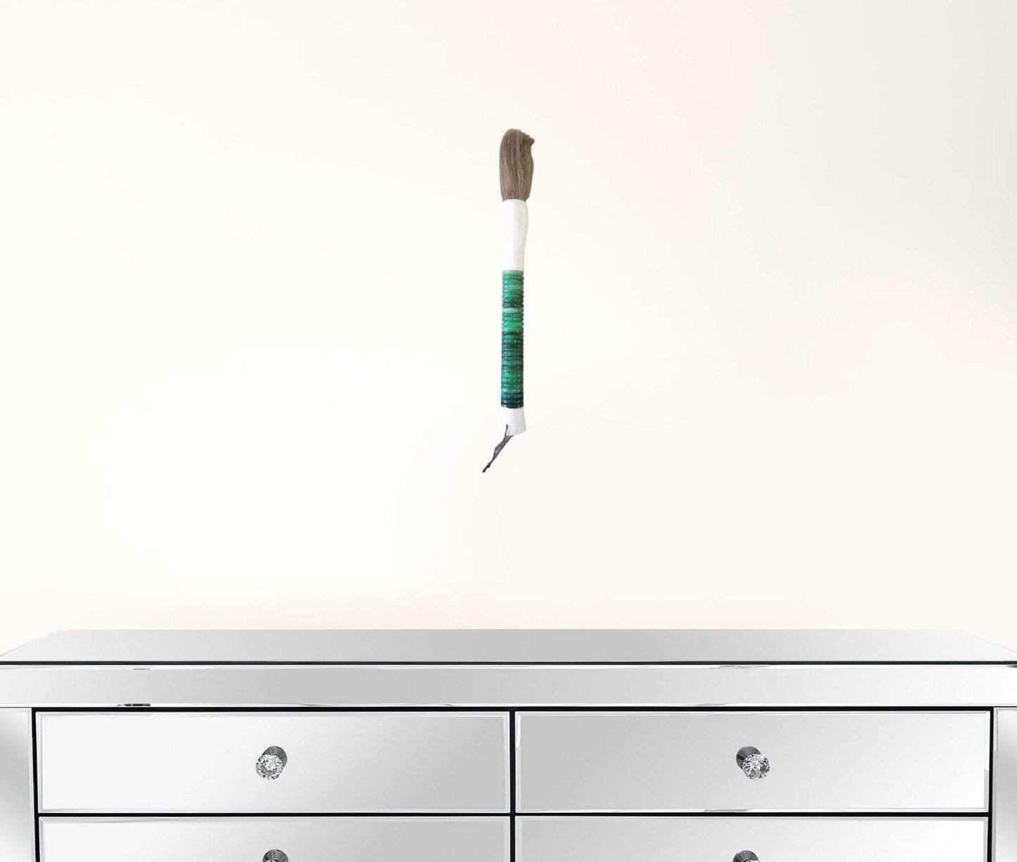 Light Green Jade Abacus Disc Decorative Calligraphy Brush - Homeroots - Flyclothing LLC