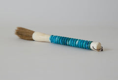 Shades of Aqua Jade Abacus Disc Decorative Calligraphy Brush - Homeroots