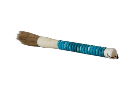 Shades of Aqua Jade Abacus Disc Decorative Calligraphy Brush - Homeroots