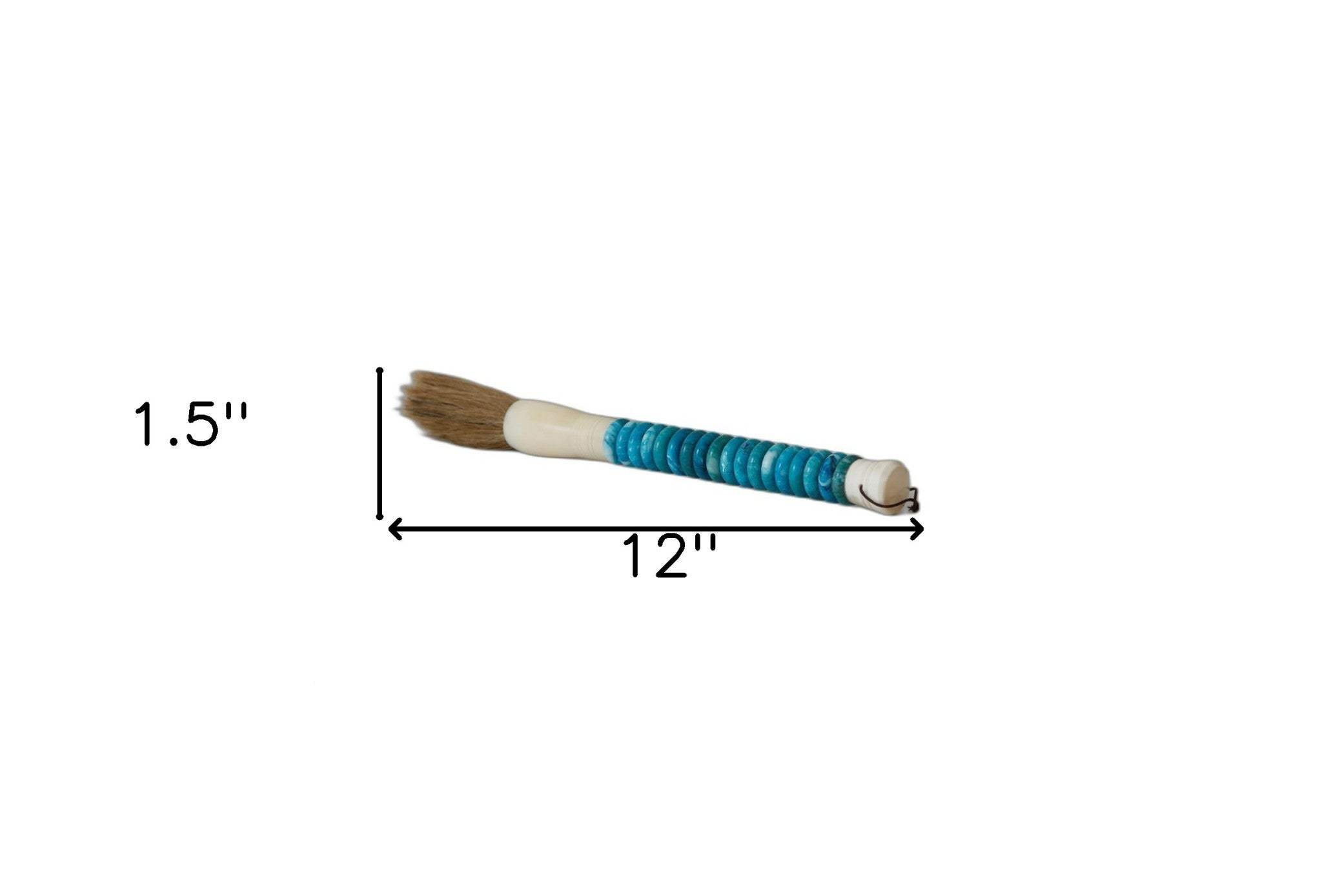Shades of Aqua Jade Abacus Disc Decorative Calligraphy Brush - Homeroots - Flyclothing LLC