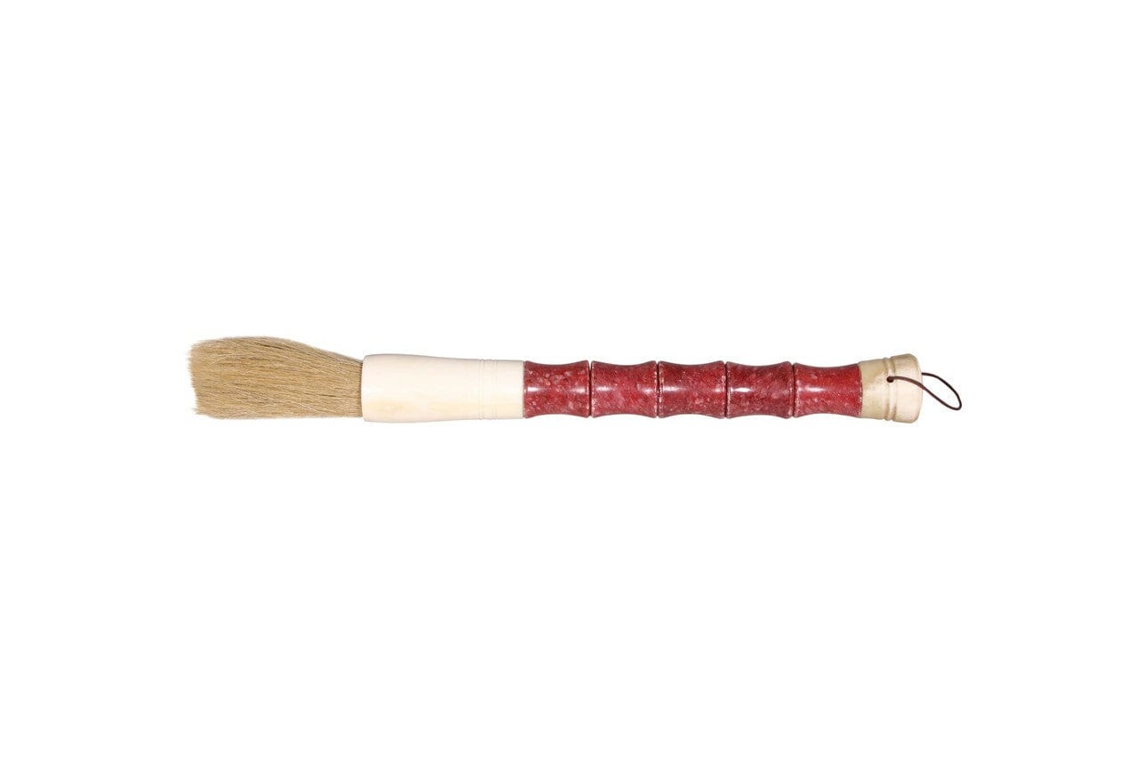 Red Spotted Jade Faux Bamboo Decorative Calligraphy Brush - Homeroots