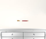 Red Spotted Jade Faux Bamboo Decorative Calligraphy Brush - Homeroots