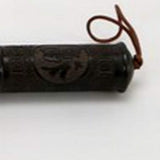 Brown Carved Scroll Wood Decorative Calligraphy Brush - Homeroots - Flyclothing LLC