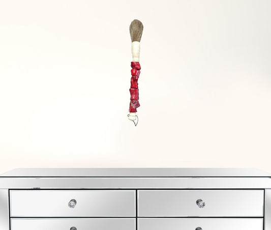 Red Chunky Coral Decorative Calligraphy Brush - Homeroots
