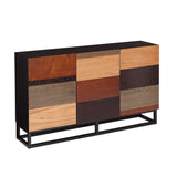 Patch Mid Century Mod Color Block Three Door Accent Cabinet - Homeroots - Flyclothing LLC