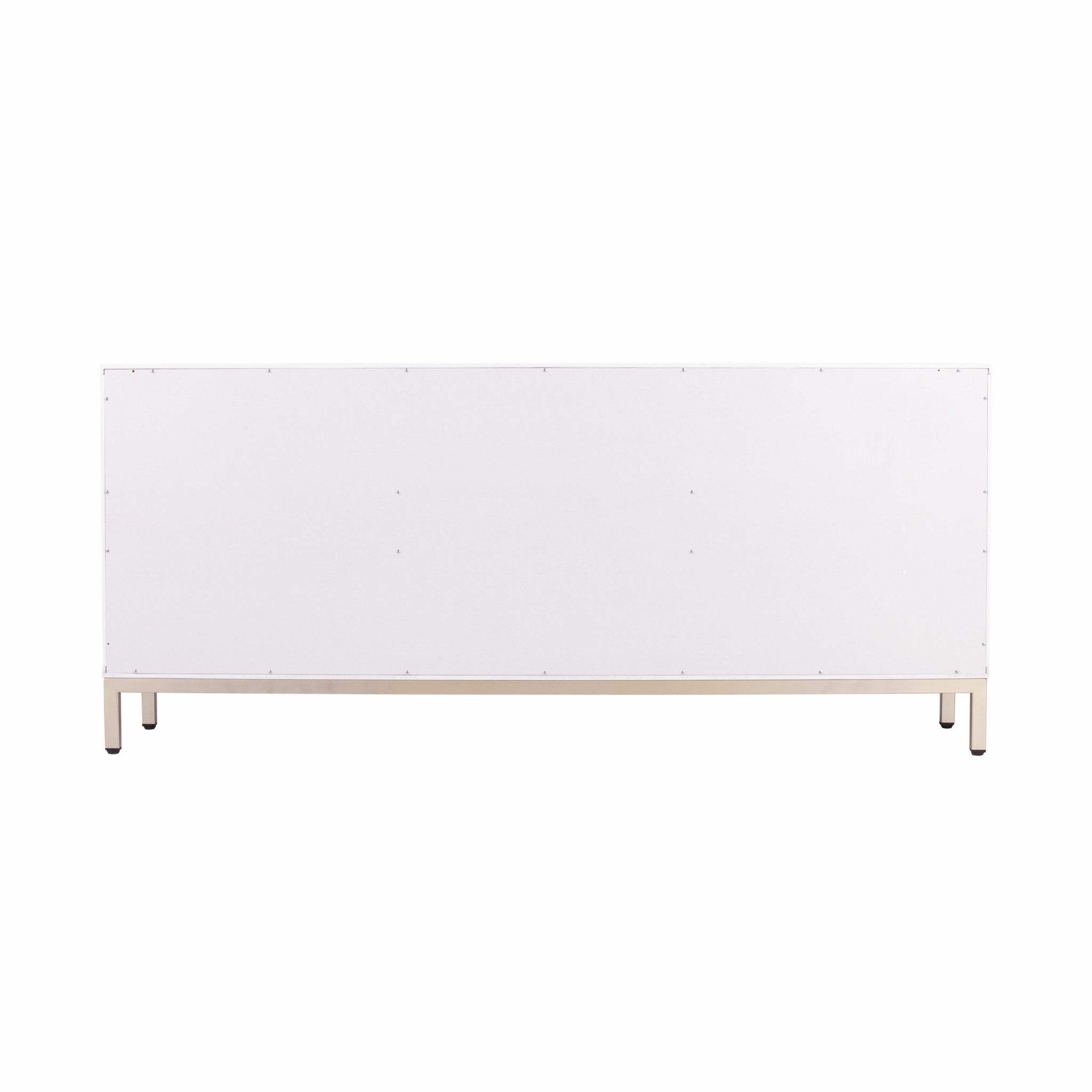 White and Gold Moroccan Dynasty Three Door Accent Cabinet - Homeroots - Flyclothing LLC