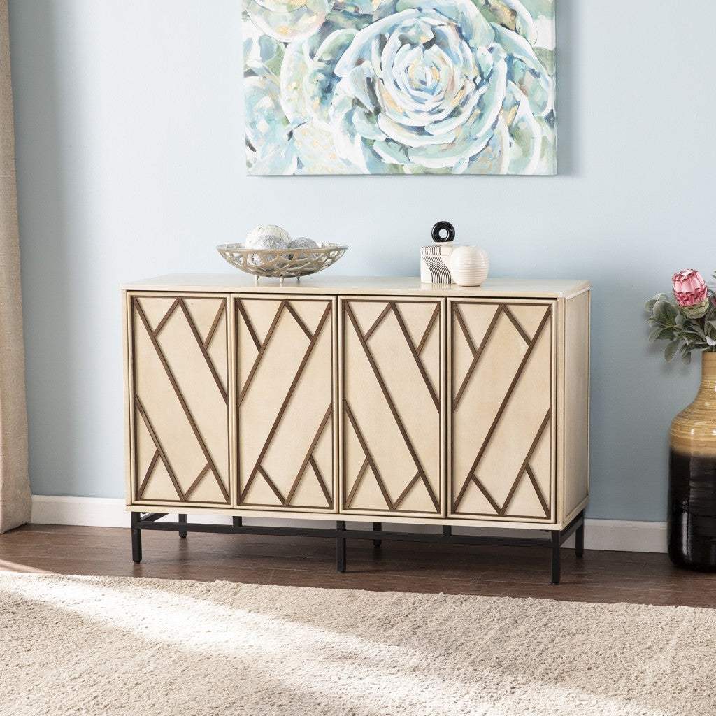 Champagne Deco Buffet Storage Cabinet - Homeroots - Flyclothing LLC