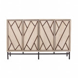 Champagne Deco Buffet Storage Cabinet - Homeroots