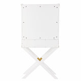30" White Corner Display Stand With One Shelf And One Drawer - Homeroots - Flyclothing LLC