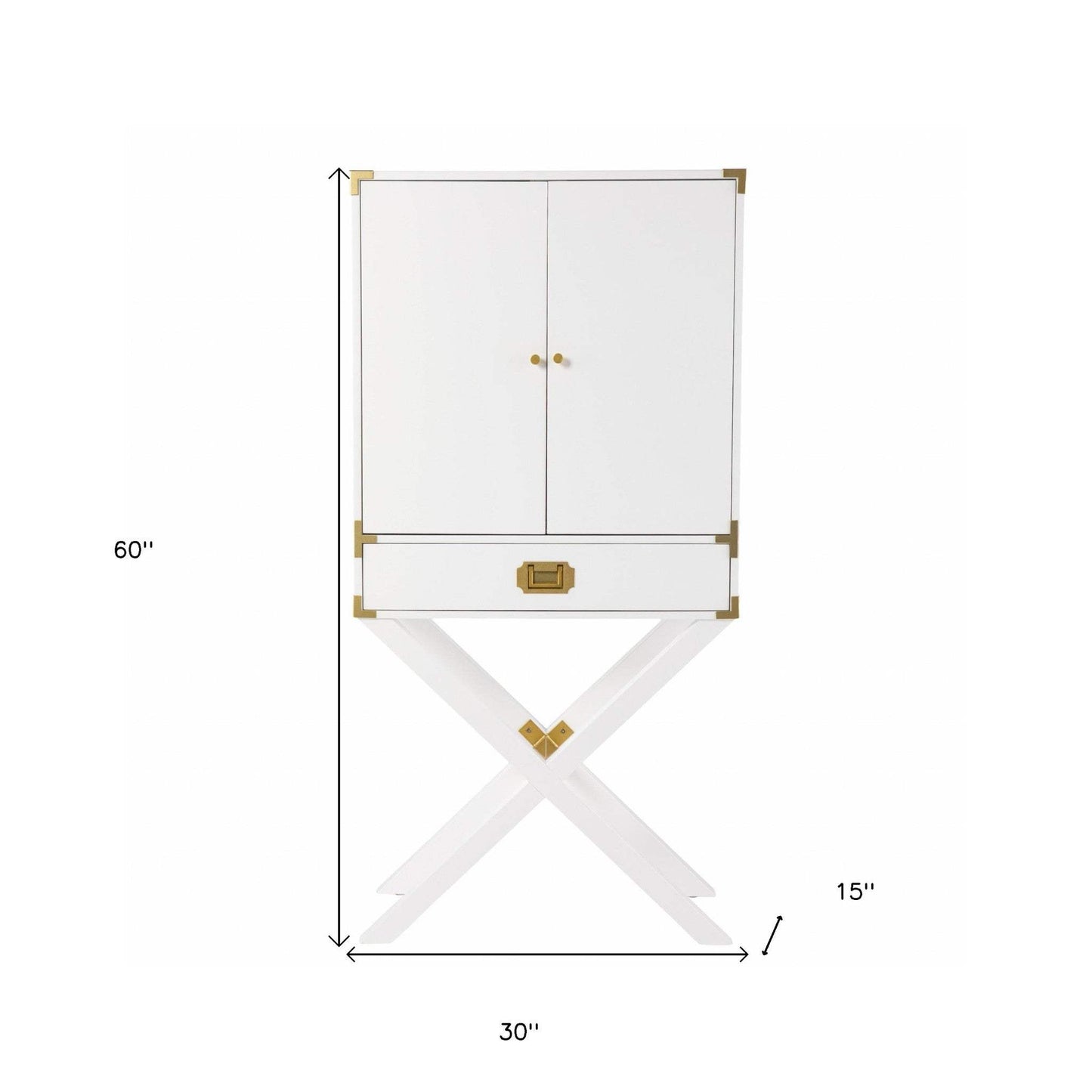 30" White Corner Display Stand With One Shelf And One Drawer - Homeroots - Flyclothing LLC