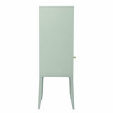 Pale Green Crosshatch Accent Storage Cabinet - Homeroots - Flyclothing LLC