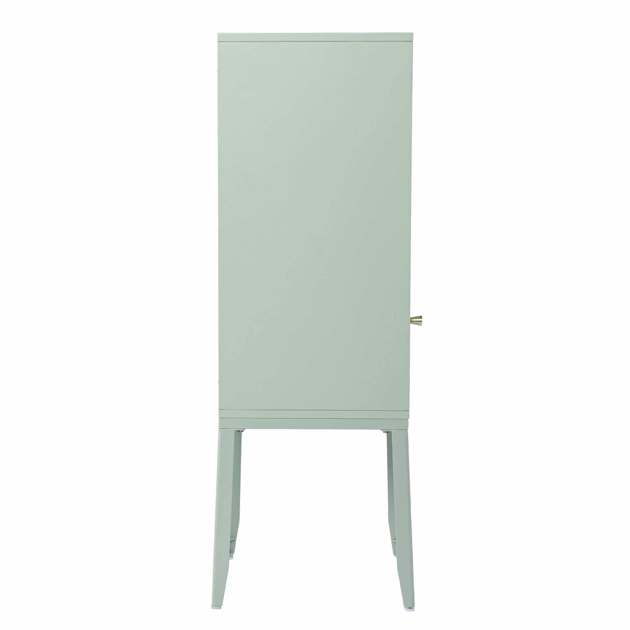 Pale Green Crosshatch Accent Storage Cabinet - Homeroots - Flyclothing LLC